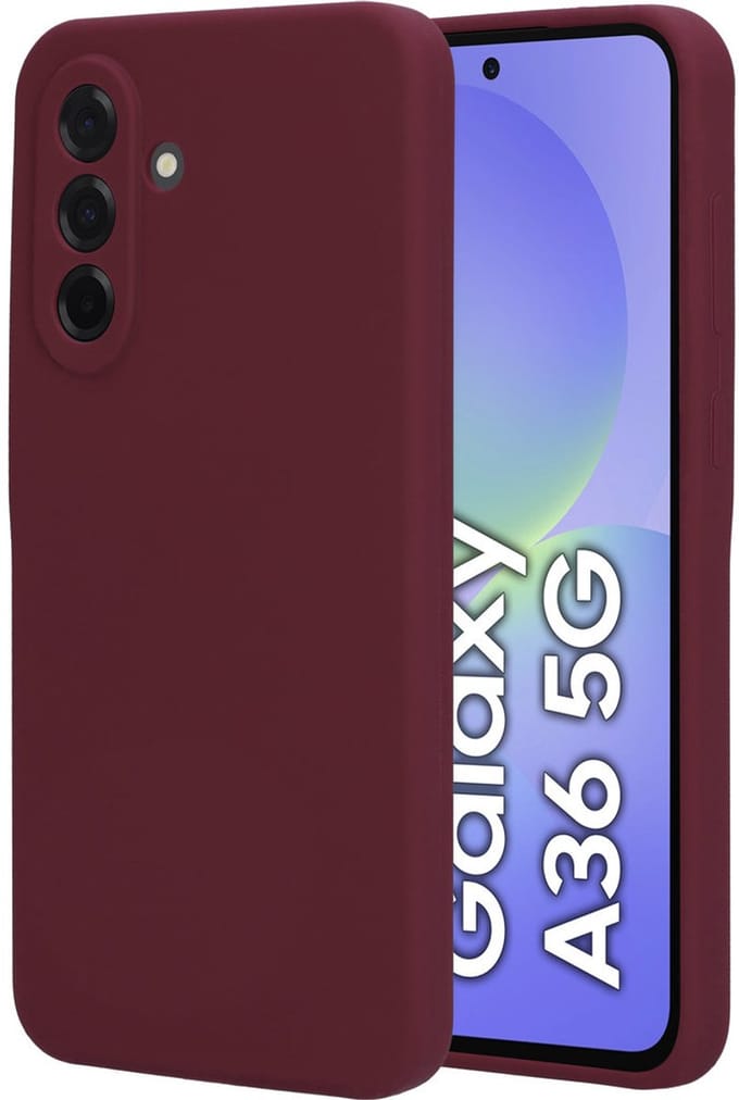 Mobiparts hoesje geschikt voor de Samsung Galaxy A36 - Siliconen - Paars Rood
