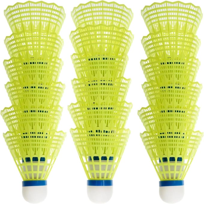 18 Delige Set Badminton Shuttles Nylon Structuur Hoge Impact