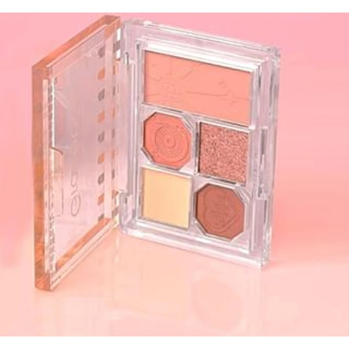 Gracebabi - 2 in 1 Eyeshadow & Cheek Palette - Pink #01 Pink - 6.9g