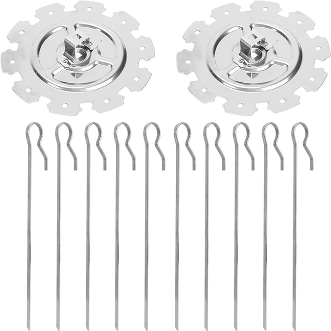 Roestvrijstalen Braadoven Elektrische Oven Barbecue Spiezen Naaldkooi Set BBQ Grill Accessoire white