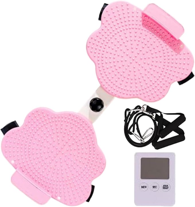 Taille Twist Board - Twisting Machine - Core Training - Stille Home Gym - 136 kg Max Belasting - Roze