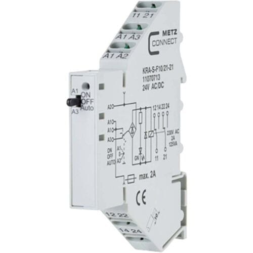 Metz Connect 11070713 Koppelelement 24, 24 V/AC, V/DC (max) 2x wisselcontact Piece 1 stuk(s)