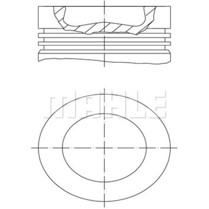 Zuiger MAHLE 028 PI 00116 001