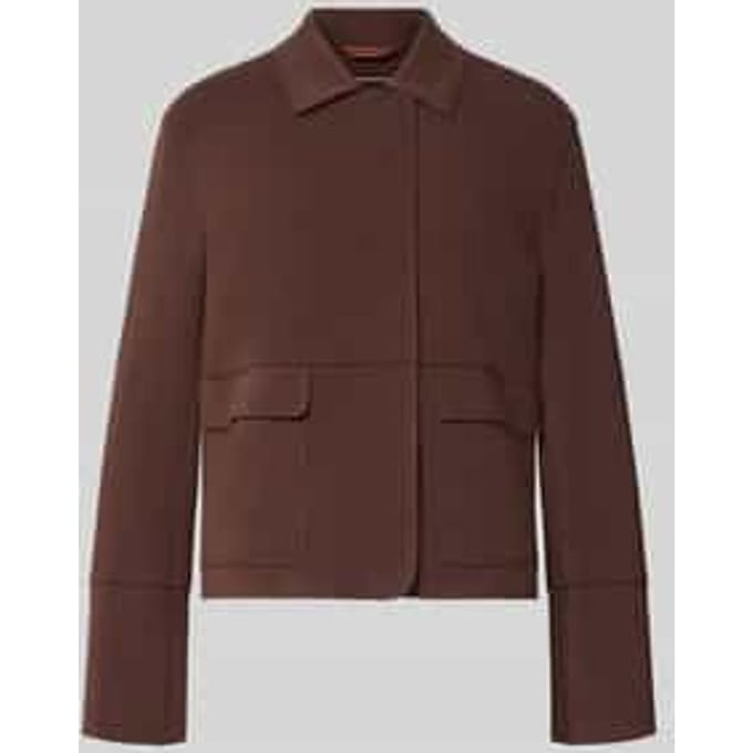 Slim fit blazer van katoenmix