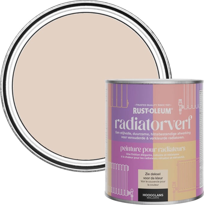 Rust-Oleum Lichtroze Radiatorverf Hoogglans - Handgewoven 750ml