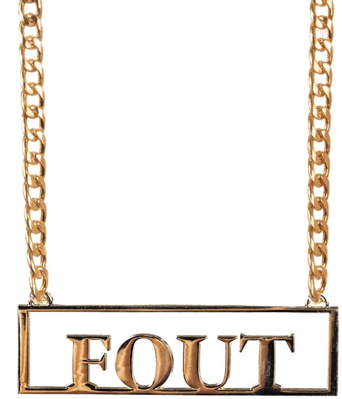 Ketting met hanger Fout