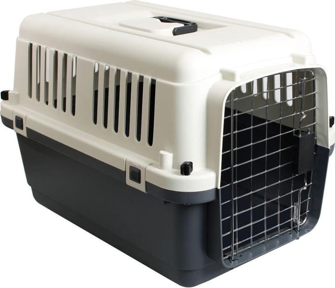 KARLIE Honden transportbox Nomad, grijs/wit (51x33,5x33 cm)