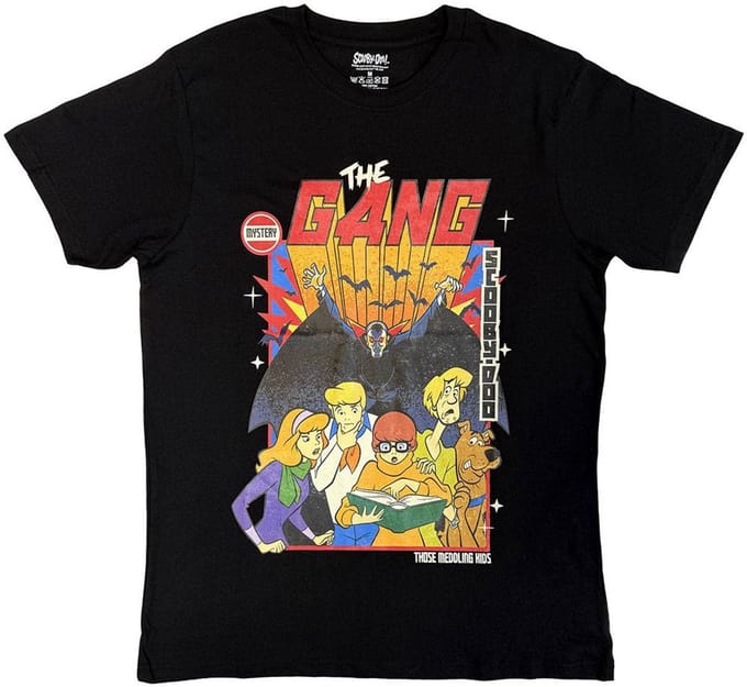 ScoobyDoo - The Gang Heren Tshirt - M - Zwart