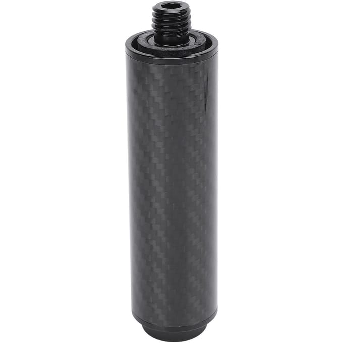 Biljart Pool Keu Verlengstuk 4 Inch Koolstofvezel Pool Keu Verlengstok met Rubber Achterplug voor gray