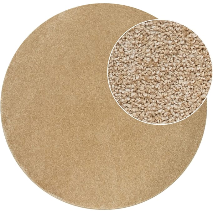 Tapijt Portivo goud 120 cm rond