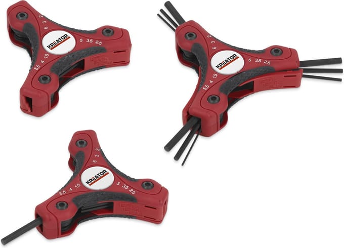 Kreator - Hand tools - KRT408401 - Inbussleutel - driehoekige handgreep - 9 st.