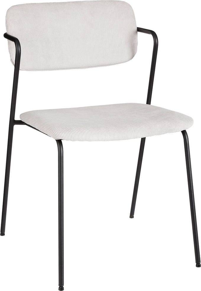 Mica Decorations Nanet Eetkamerstoel - Velvet - Zilver