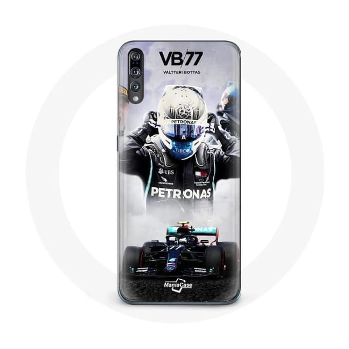 Coque - Huawei - P20 - Formule 1 - Valtteri Bottas - Noir - Souple noir