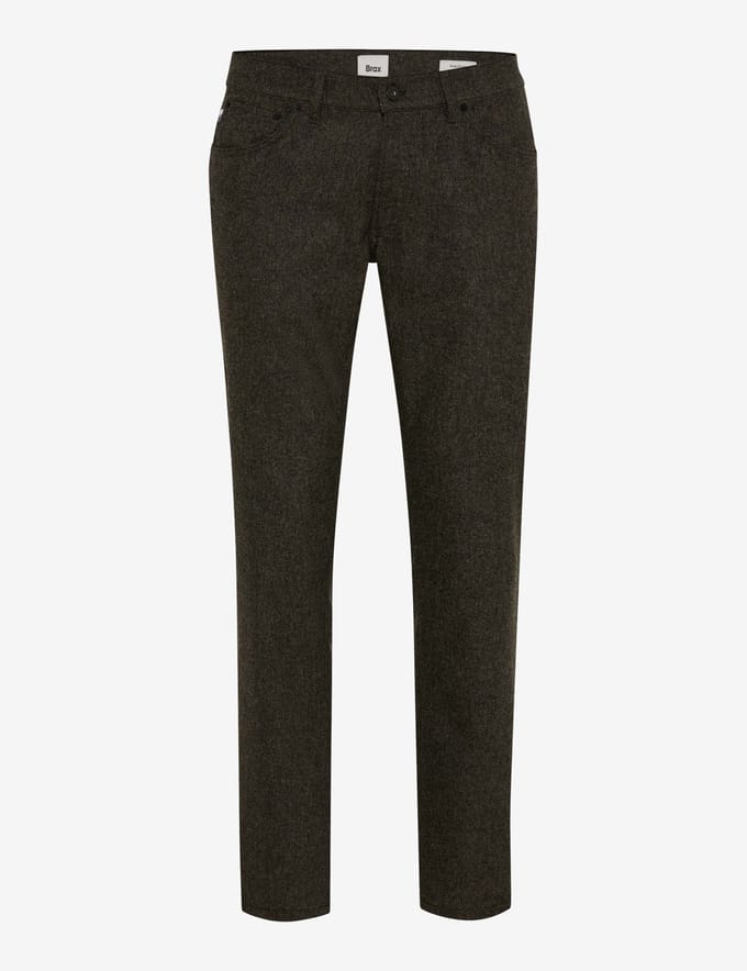 Brax Heren Jeans  Style CHUCK CHOCOLATE, donkerbruin, maat 33/34