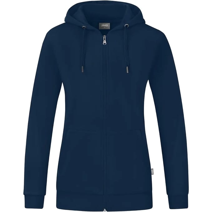 Jako Organic Jas Met Kap Dames - Marine | Maat: 44