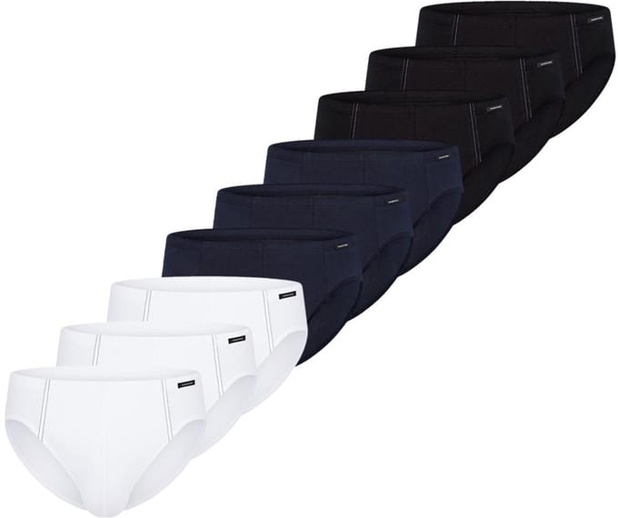 Schiesser Heren slip / onderbroek 9 pack Cotton Essential