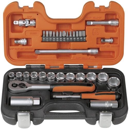 Dopsleutelset Bahco 33 Dlg S-330-1/4+3/8 &Quot;