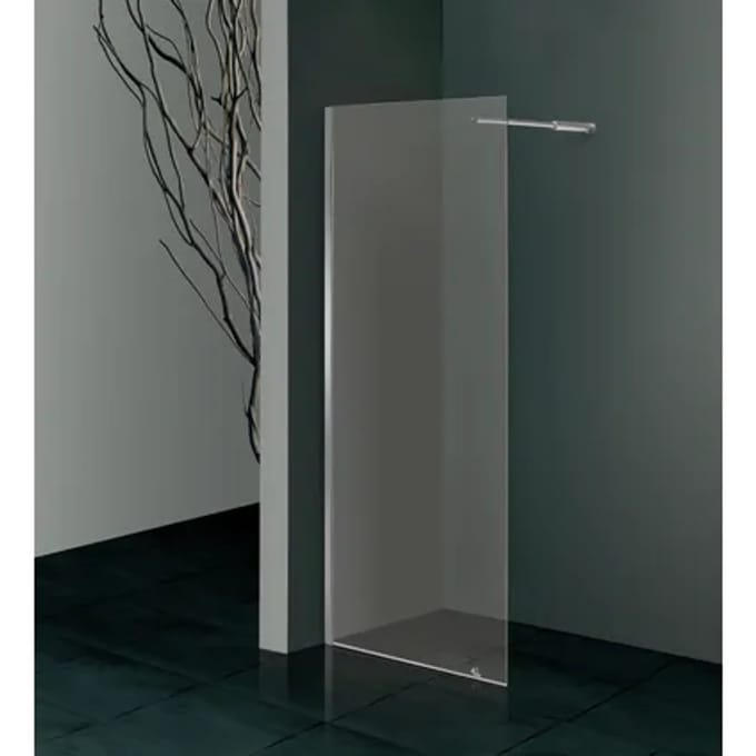 Aquavive - Inloopdouche Samos 90 X 210cm - Chroom Profiel - 6 Mm Helder Glas