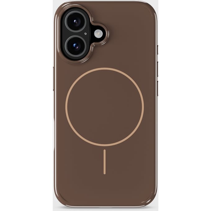 Phone Case Mono Chocolate/Beige iPhone 16