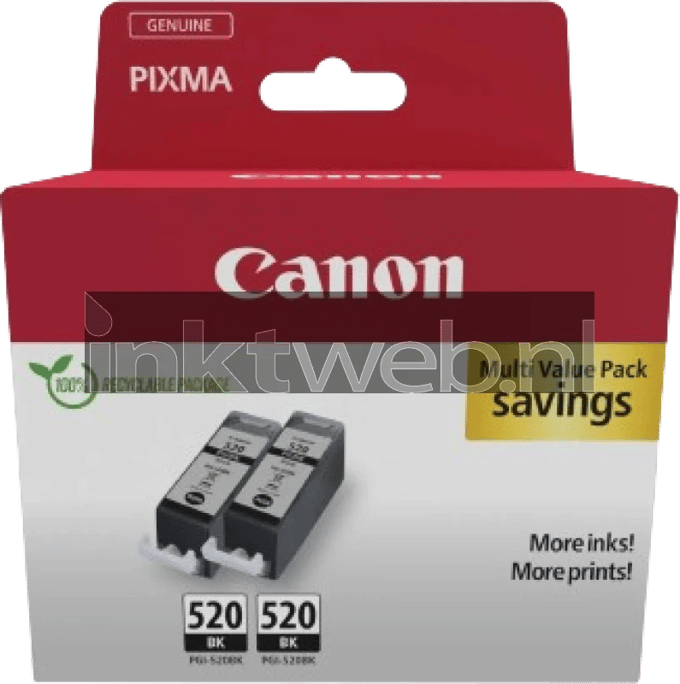 Canon PGI-520 twinpack zwart (Origineel)