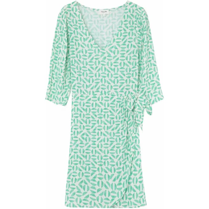 Groene print midi-jurk Eileen - Grace & Mila