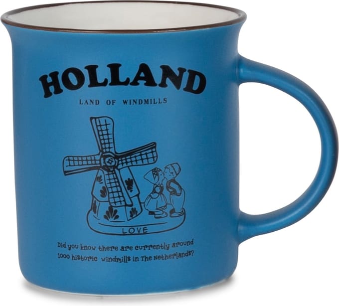 Memoriez - Mok - Holland - Mat delfts blauw
