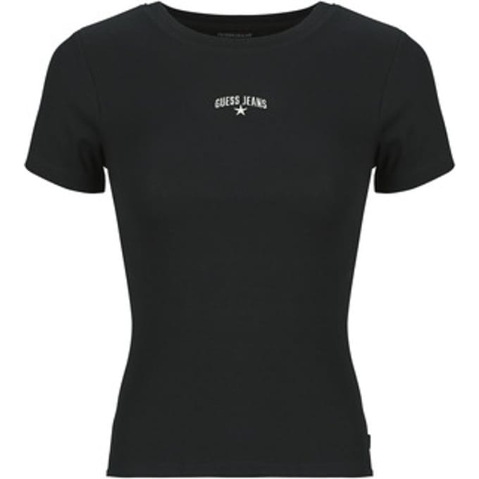 Guess  T-shirt Korte Mouw GJ SS CN RIB EMBRO
