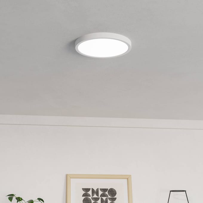 EGLO Hanglamp Alderney, drie kappen van natuurgaren