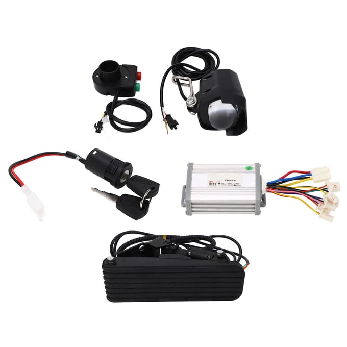 24V 800W Geborstelde Controller en Pedaalaccelerator Assemblage Elektrische Fiets Ombouwset voor black