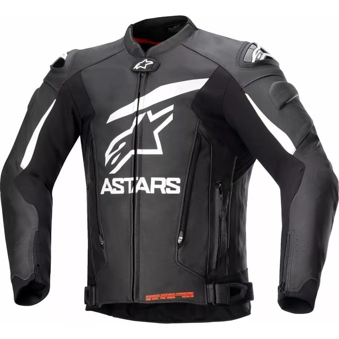 Alpinestars GP Plus V4 Leren Jas Zwart Wit - Jas