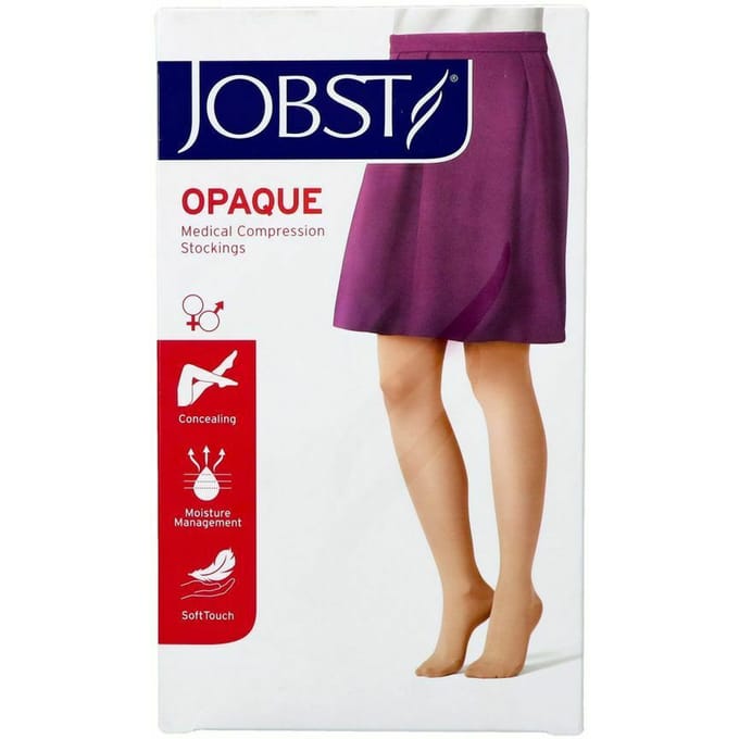 Jobst Opaque 1 Ad Reg Open Sft Nat Iv Pair