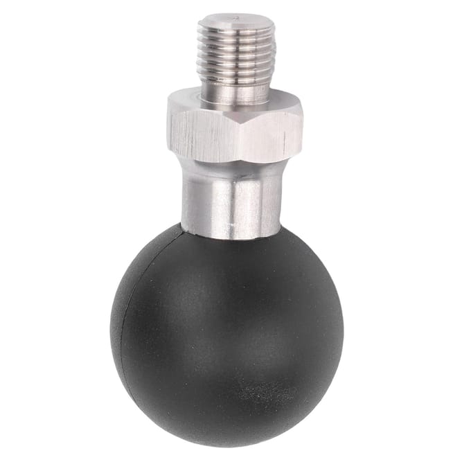 1,5 inch kogelkop met 1/2 draad roestvrijstalen schroefstang rubberen kogelmontage gebruik met verbindingsstang en voet