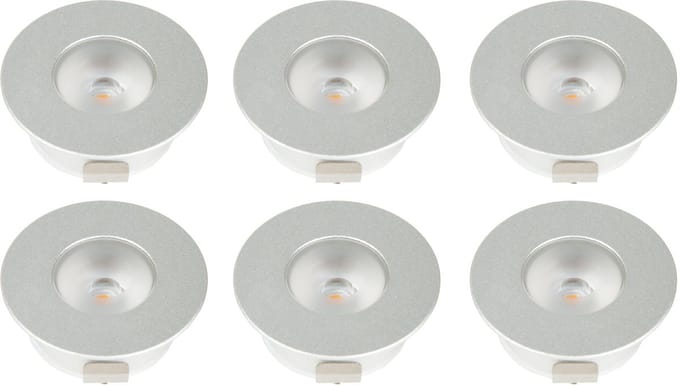LETT® Mini Inbouw LED Spotjes - met Dimmer - Set van 6 x 1,5W