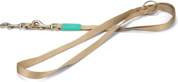 Nylon dressuurlijn beige 2m x 20mm