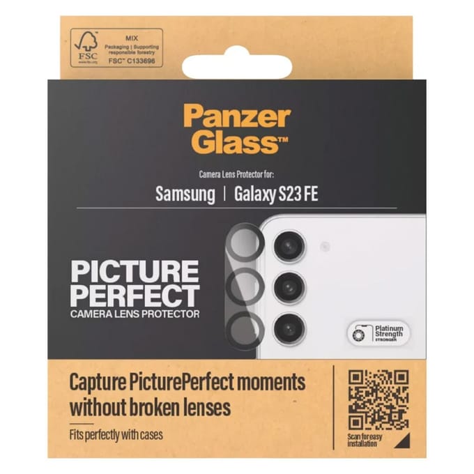 PanzerGlass PicturePerfect Camera Lens Protector voor de Samsung Galaxy S23 FE - Transparant