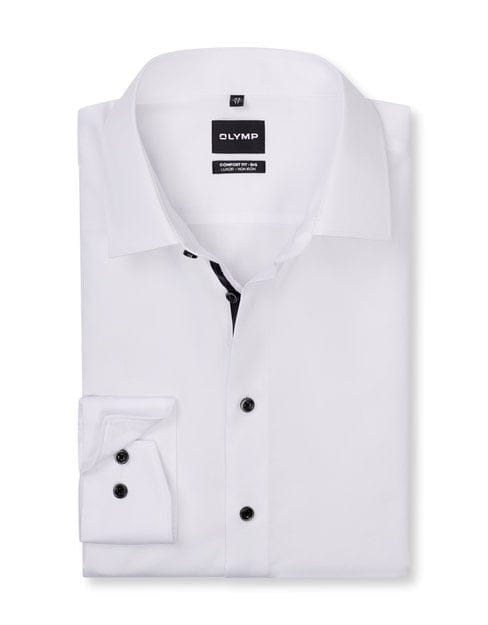 OLYMP Luxor Overhemd, Comfort Fit - Big, New Kent, Wit