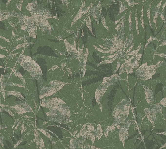 BLADEREN BEHANG | Floraal - Groen Goud - A.S. Création Metropolitan Stories Hot Spots