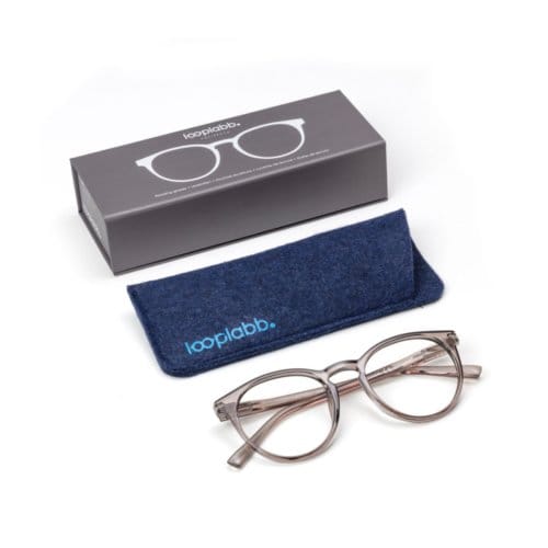 Looplabb leesbril sterkte +2,00 model papillon kristal zwart