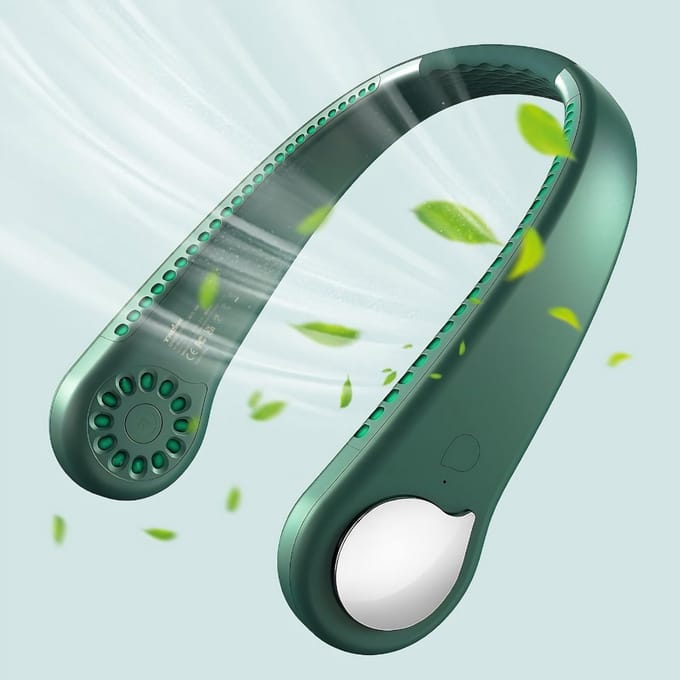 DnA® Ventilator - Nek Ventilator - Nekventilator - Groen - 6cm x 20cm x 21cm