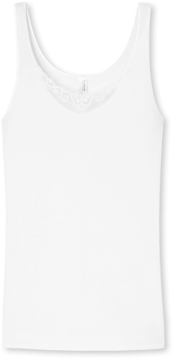 SCHIESSER selected! premium singlet (1-pack) - dames hemd wit