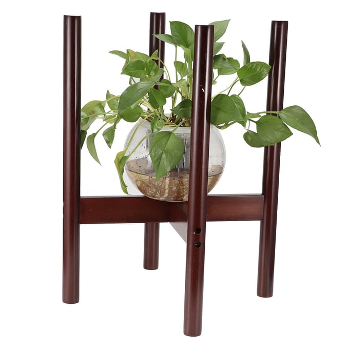 Bamboe Plantenstandaard Bloempot Houder Potstandaard Binnen Displayrek Kamer DecorS black