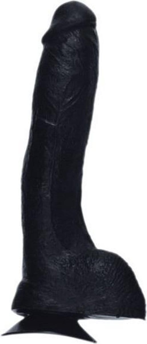 BP - Dildo met Scrotum - 23 cm - Zwart
