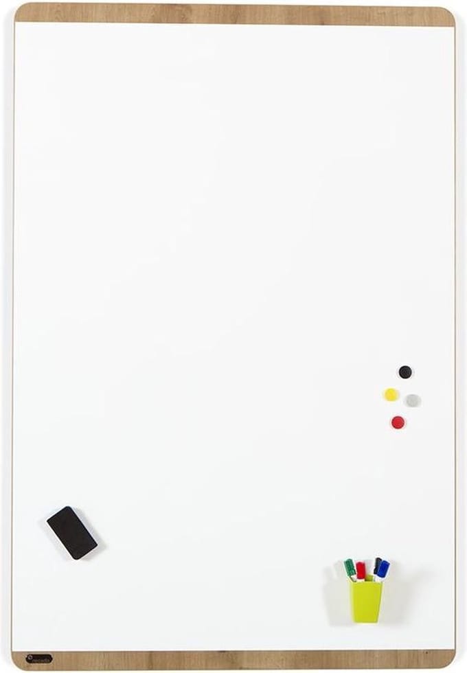 Rocada Natural magnetisch whiteboard 100x150 cm - Hout design