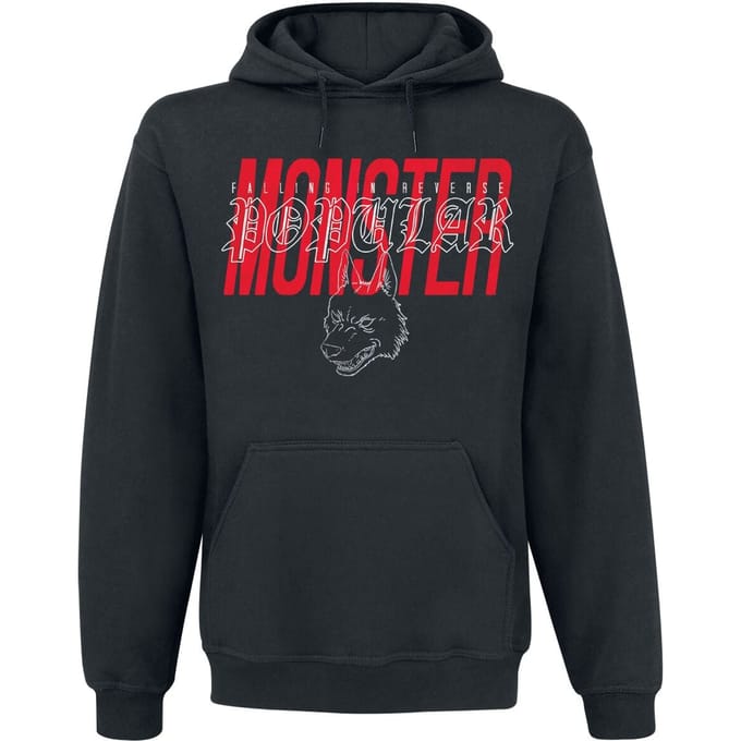 Falling In Reverse Trui met capuchon - Monster - M tot 4XL - voor Mannen - zwart