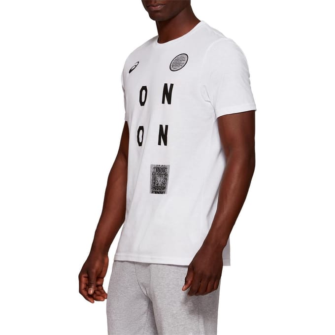 Asics London City Heren Wit T-Shirt