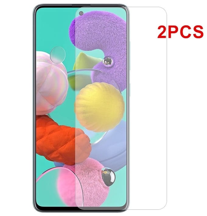 Screenprotector Geschikt voor Samsung Galaxy M21 - 2 Stuks Screenprotector Tempered Glass Clear