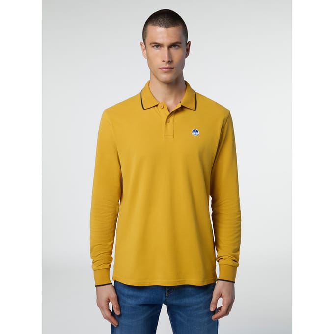 North Sails Polo Shirt Lange mouwen met kraagprint