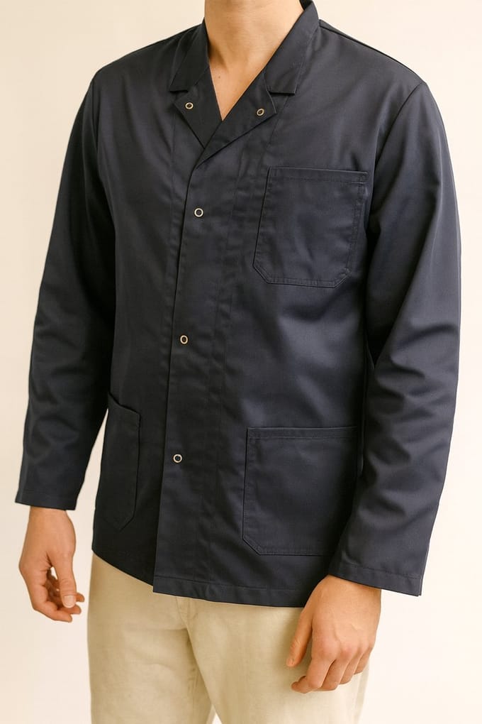 Donkerblauwe Werkjas Unisex – Maat 44 – Polyester/Katoen Mix
