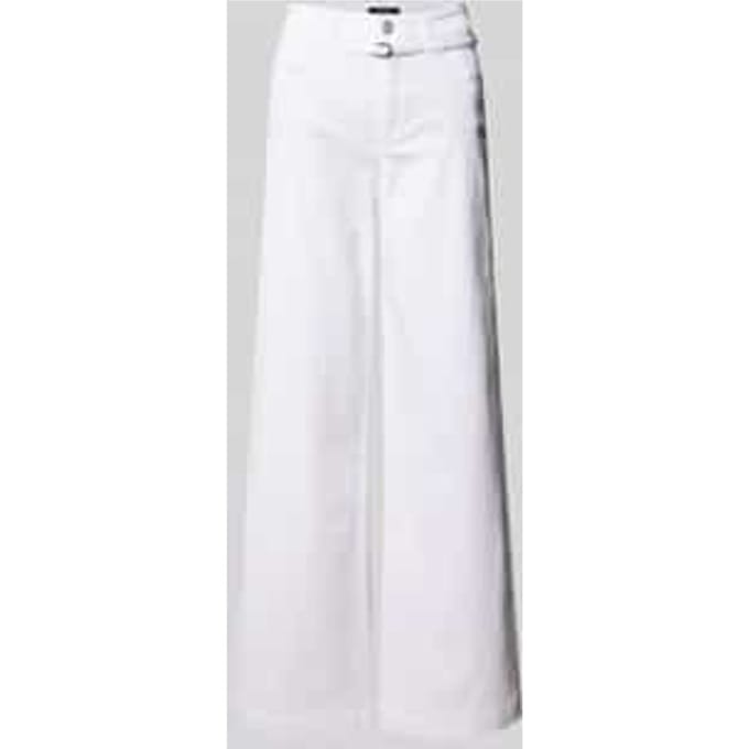 wide leg broek met riem