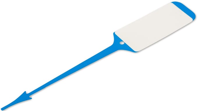 Sleutellabels POLYART met vaste insteekstrip per 1000 stuks - Blauw